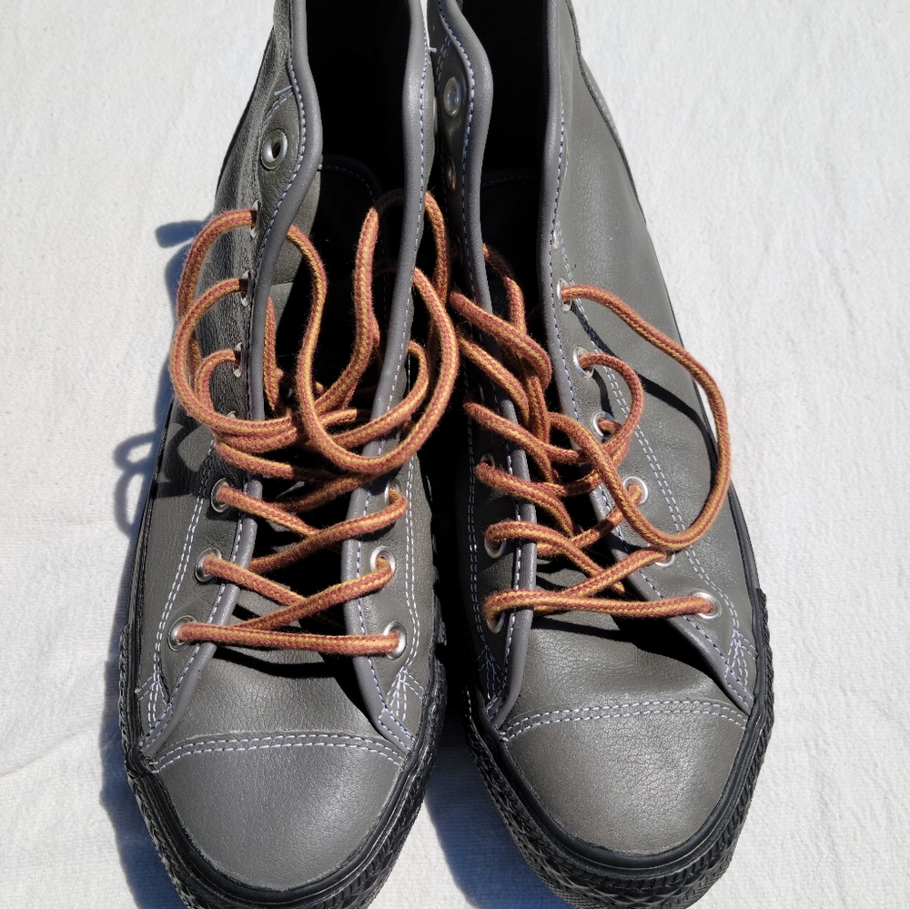Gray High-Top Men's Sneakers